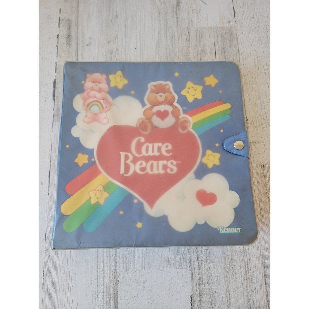 Vintage American Greetings Care Bears play‎ binder container toy figure